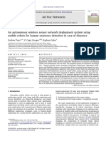 An Autonomous Wireless Sensor Network Deployment System Using Mobile Robots For Human Existence Detection in Case of Disasters