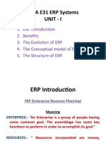 MCA E31 ERP Systems PPT Unit 1