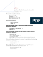 Sap Accounting Entries