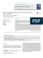 Nurses' Perceptions of Reasons For Persistent Low Rates in Hand Hygiene Compliance