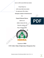 Enterprise Analysis & Desk Research: Project Report On