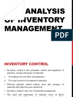 Abc Analysis of Inventory Management