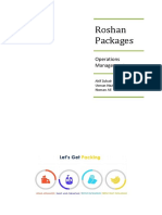 Roshan Packages: Operations Management