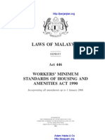 Act 446 Workers' Minimum Standards of Housing and Amenities Act 1990