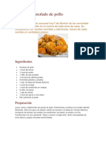 Receta de Estofado de Pollo