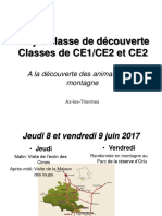 Projet Classe de Decouverte Ce2