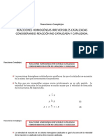 Reacciones Homogeneas Catalizadas y Autocatalizadas