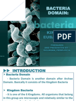 Bacteria Domain:: Kingdom Eubacteria