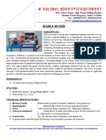 M/S Global Scientific Equipment: Sigma Mixer