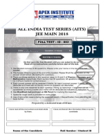 Jee-Mains Test Paper - 02