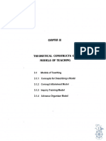 Theoretical Constructs of Models of Teaching: Chrpter