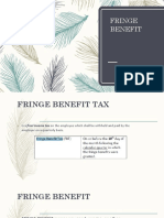 Fringe Benefit Tax Train Law