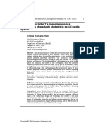 Active User or Lurker? A Phenomenological Investigation of Graduate Students in Social Media Spaces (PROOFS)