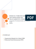 Índice Comunitario de Necesidades de Tratamiento Periodontal