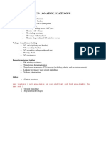 CP 100 Applications: Current Transformer Testing