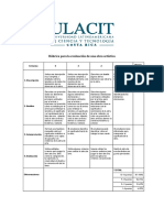 Rúbrica para La Evaluación de Una Obra Artística PDF