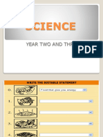 Science: Year Two and Three