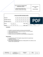 Prueba 4to Medio Traduccion y Transcripcion 2017