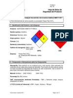 MSDS Acetileno