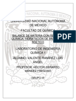 03 Balance de Materia Con Reaccion Quimica Hidratacion de Anhidrido Acetico