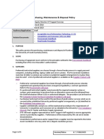 IT Purchasing, Maintenance & Disposal Policy: Responsible Officer: Last Updated: Date of Review: Audience/Application