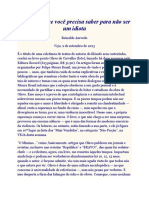 O Mínimo Que Você Precisa Saber para Não Ser Um Idiota