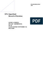 EPA Superfund Record of Decision:: Gems Landfill EPA ID: NJD980529192 OU 01 Gloucester Township, NJ 09/27/1985