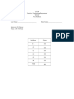 EE100 First Midterm Solution