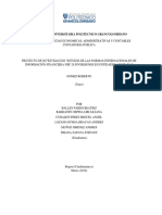 Primera Entrega Estandares Internacionales de Contabilidad