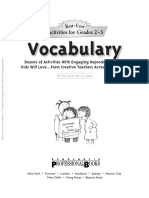 Activities For Vocab. - GR 2-3 PDF