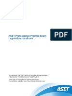 ASET Professional Practice Exam Legislation Handbook