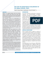 Crystallization Test For The Detection of Malignancy of The Female Genital Tract