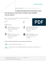 Comparison of Abdominoperineal Resection and Low Anterior Resection in Lower and Middle Rectal Cancer