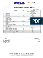 Technical Specification of 1 X 630 RM 2XY: Technical Particulars Unit Offered Data