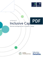 In Pursuit of Inclusive Capitalism: Business and Approaches To Systemic Change