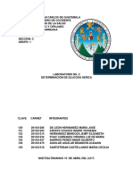 Determinacion de Glucosa Serica