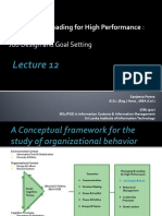 Lecture 12-Job Design and Goal Setting