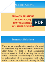 Semantic Relations