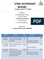 Obstetric Outpatient: Monday, April 2 2018