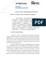 Aula 01 Introdução - Consignação em Pagamento