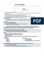 Direct Instruction Lesson Plan Template