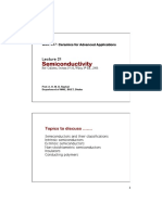 Semiconductivity: Topics To Discuss ......