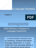 Chapter 9 - Speech and Language Disorders