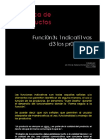 Funciones Indicativas de Los Productos