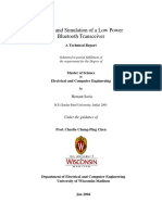 Design and Simulation of A Low Power Bluetooth Transceiver