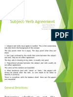 Subject Verb Agreement