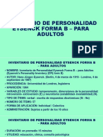 Inventario de Personalidad Eysenck Forma B - para