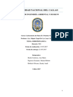 Informe de Hidrodinamica