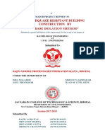 Earthquake Resistant Building Construction by "Base Isolation Method"