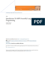 Introduction To MIPS Assembly Language Programming1